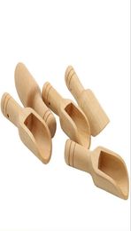 DHL Mini wooden coffee tea spoon bath salt spoon tableware wooden crafts small wood measuring spoon Flatware nt5586225