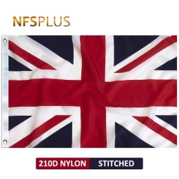 Accessories Outdoor British Flag UK United Kingdom Union Jack 90x150cm Waterproof Nylon Stitched Home Decorative National Flags and Banners