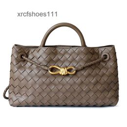 Handbag Womens High Bag Totes Rope Buckle One Layer Cowhide New Metal Designer 29cm Andiamo Bags Shoulder Woven Venetas Leather Tote Botteggs Top 7WDG