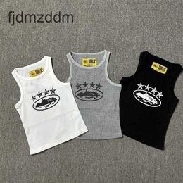 Men's and Women's Trends Designer Fashion Four Star Printed Top Corteizssss T-shirt Devils Sleeveless Vest Trendy Label