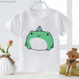 T-shirts 2021 New Product Frog Girl T-shirt Funny Graphic Summer Casual Childrens Clothing Cute Printed Boys T-shirt Short Sleeves YKP044L2405