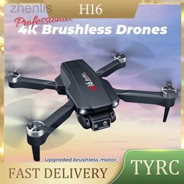 Drones Mini RC Drone with Wifi Camera Fpv Brushless Photography Professional Foldable Four Helicopter Drone H16 Childrens Toy 14Y+ d240509