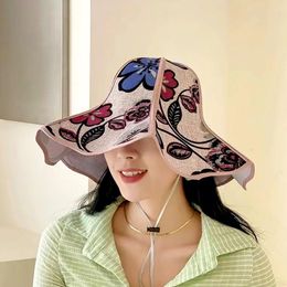 Wide Brim Hats 1pc Multi-functional Foldable Hand Fan Sun Summer Folding Hat Portable Travel Fashion Protection Sunscreen Beach