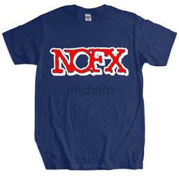 Men's T-Shirts NOFX Rock Band Mens T-shirt Size S-3XL Hip Hop Mens Cotton Fashion T-shirt Mens Summer T-shirt European Size d240509