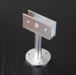 partition Clamps Glass support bracket feet glass holder glass partition Aluminium alloy support leg household hardware1523599