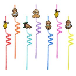 Other Disposable Plastic Products Monkey Themed Crazy Cartoon Sts Drinking For Childrens Party Favours Kids Birthday Reusable St Drop D Otcon