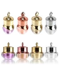510g Crown Empty Pot Bottle Sample for Nail Art Makeup Cosmetic Cream Container Refillable Bottles For Drop9921690
