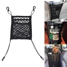 Storage Bags 3 Layers 25x30cm Universal Car Seat Organiser Net Bag Auto Mesh Luggage Holder Tissue Paper Phone Pet Blocking