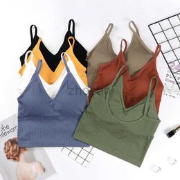 Active Underwear Sports Bras Fitness Vest Women Shockproof Push Up Sport Top Seamless Running Yoga Bra Girl Gym Workout Backless Sport Bra Vest d240508