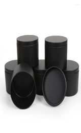 Storage Bottles 8oz Candle Tin 6pcs Pack With Lids Bulk DIY Black Containers Jar For Making Candles Arts amp Crafts Gifts5032746