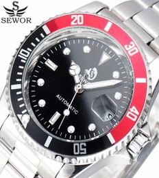 SEWOR Top Brand Luxury Date Sport Automatic Mechanical Watch Men Wristwatches Clock Army Military Watches Relogio Masculino D181001969305