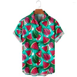 Men's Casual Shirts Summer Oversized Fashion Hawaiian Shirt Clothing T-shirt Short Sleeve Y2k Vintage Beach Harajuku 6