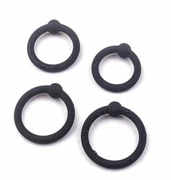 Massage 4pcsset Silicone Cock Ring For Man Stretchy Penis Lock Sleeve Adult Product Male Delay Ejaculation Sexy Toys For Men Cock9664078