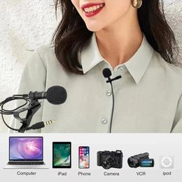 Microphones Lavalier Microphone Mini Portable Small Live Mobile Phone Computer Recording Noise Reduction