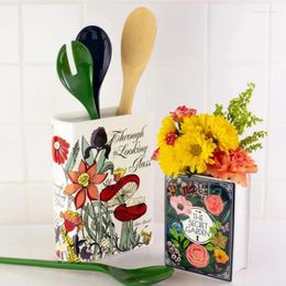 Vases Nordic Style Modern Art Ceramic Book For Dried Flower Home Decor Luxury Decorative Tabletop Pot Bookshelf