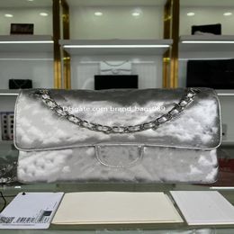 2022 TOP Designer Shoulder Chain Bag Clutch Flap Sheep Leather Bags lady handles Double Letters Solid Hasp Waist Square Women Luxury Sh 261v