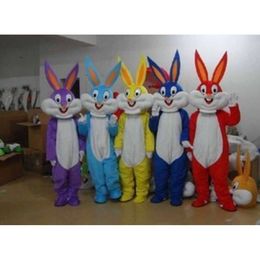 Mascot Costumes Bugs bunny rabbit 5 cartoon advertising animal costume school mascot fancy dress costumes