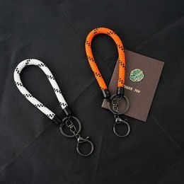 Keychains Lanyards 7mm Outdoor Rope Keychain DIY Bag Pendant Phone Keyring Car Anti-lost Key Holder Trinket For Men Women Party Jewellery Gift J240509