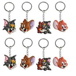Other Fashion Accessories Cats And Mice Keychain For Kids Party Favours Keychains Girls Backpack Shoder Bag Pendant Charm Keyring Suita Othbt