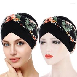 Ethnic Clothing Ramadan Fashion Print Hijab Caps Muslim Head Scarf Turban Bonnet Ready To Wear Ladies Wrap Inner Hijabs Headwrap