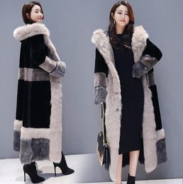 Women Fux Fur Coat 2018 inverno plus size giacca russa fitta pelosa accogliente maxi pelliccia di pelliccia soffice sciolta sciolta cappotti lunghi t197170093