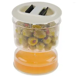 Storage Bottles Pickle Jar Plastic Container Novel Reliable Leak-proof Hourglass Organiser For Kitchen