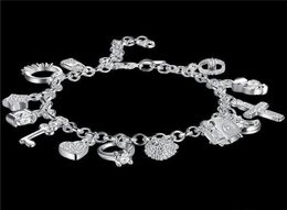 Whole fashionable women039s 925 sterling silver bracelet 925 silver bracelet Jewellery womens accessoires 5929256