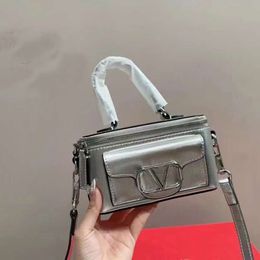 Women's 2024 New Small Square Makeup Versatile Solid Color Single Shoulder Crossbody Handheld Zipper Bag Jewel Box 80% factory wholesale