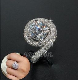 Unique 1ct Lab Diamond Ring 925 sterling silver Bijou Engagement Wedding band Rings for Women Bridal Party Jewellery Gift1246294
