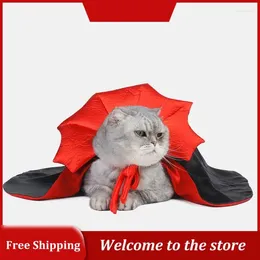 Cat Costumes Pet Clothing Role Play Dress Vampire Cape Cute Clothes Trend Halloween Dog Accessories Gifts