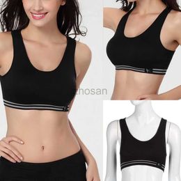 Active Underwear Summer Style Women Cotton Stretch Athletic Vest Gym Fitness Sports Bra no rims Full Cup padded bras Colourful plus size tops d240508