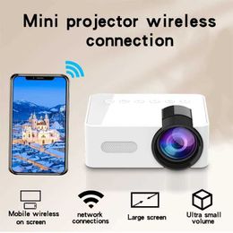 Projectors YT100 Mobile Phone Projector Small Home Wireless Projector Suitable for Home and Outdoor Use J240509