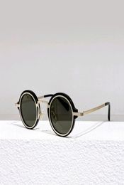 Retro Round Sunglasses Gold BlackDark Grey Lens Men Women Party Glasses Fashion Accessories Sunglasses UV400 Eyewear3673586