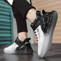 Basketball Shoes Men's Pvc Sole Korean Version Personality Trend Running Sports Outdoor Fashion Casual