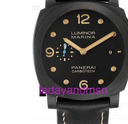 Automatic Mechanical Penaria watches Now New Carbon Fibre Watch Mens PAM00661 Authentic With Original Box