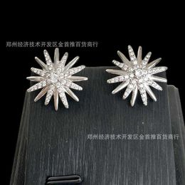 designer earring luxury jewelry Sterling Silver fashion Snowflake 5a Zircon stud earrings for women hypoallergenic SH8A