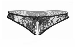 Women039s Underwear Open Crotch Take Off Plus Size T Thongs Panty Lace Appeal Temptation Transparent Crotchless Sexy Panti2329151