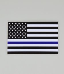 DHL Thin Blue black Line USA Flag Decal Sticker for Cars Trucks Computer 65115CM US Flag Car Decal Window Sticker CarStyling5298178