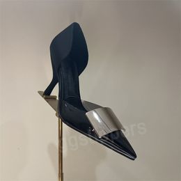 Designer Donne di alta qualità Donne Pompe con tacchi alti appuntiti sexy sandali a spillo sexy sandali classici sandali cavi specchio glitter donne scarpe single