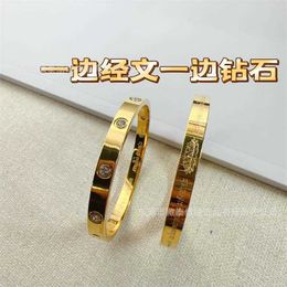 Trendy and fashionable design bracelet full diamond yellow of wealth lovers with cart original bracelet