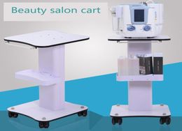 Good quality Classic design Hydro Aqua Facial Equipment Trolley Very Steady White Salon Furniture Beauty Machine Cart for hifu 1374712
