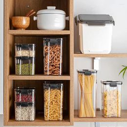 Storage Bottles High Quality Kitchen Food Container Organiser Refrigerator Noodle Bean Tank Transparent Sealed