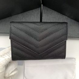 high quality Luxurys designer wallet card holder Men fashion Genuine Leather Women's Holders Coin checkbook Wallets Key caviar wri 255I