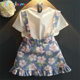Girl's Dresses Summer Kid Girl Clothes suits T-shirt+Skirt 2pcs Girl Set Cute Watermelon Print Baby Party Outfits Children Dress 0-7Year BC1332