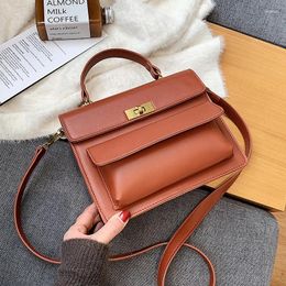 Shoulder Bags Niche Design Large-capacity Handbags 2024 Autumn/winter Fashion Messenger Bag Texture Portable Square Width 22cm