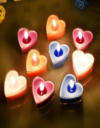 Valentine039s day heart candle Romantic scented candle Delicate expression tea wax Valentine039sDay Wedding Decoration T9I04005237