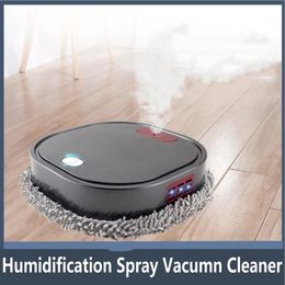 2024 Rechargeable Smart Mopping Robot Spray Cleaner Dry and Wet 3 in 1 Sweep and Mop Robot Vacuum Cleaner Home Mopping Robot 240508