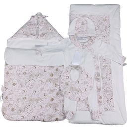 designer onesie bib burp clothing set tights cotton boys and girls jumpsuit baby quilt 5pcs A1
