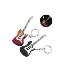 Creative Refillable Guitar Gas Unfilled Lighter Wholesale Portable Fashion Cigarette Lighter With Keychain