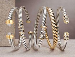 2021 Luxury designer Bracelet Trendy Stackable Bangle Cuff For Women Wedding Full Cubic Zircon Crystal Dubai Silver Color Party8388318